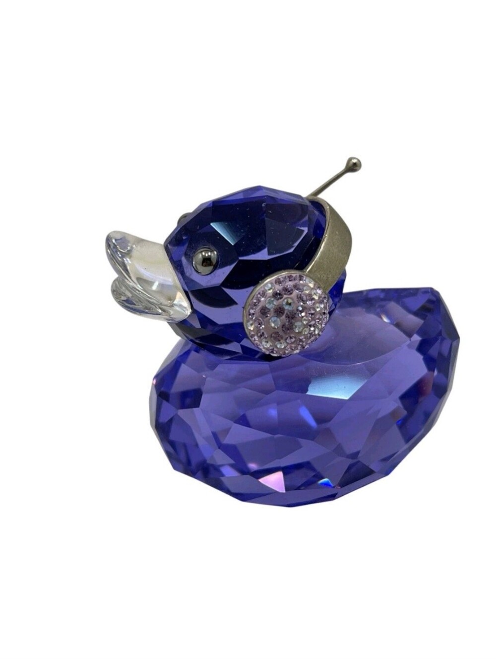Swarovski Happy Ducks DJ J Limited Edition purple #1049592 retired